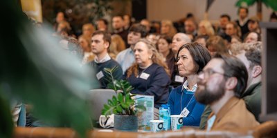 Audience members at a B Corp community event hosted by Irish B Corp, THINKHOUSE