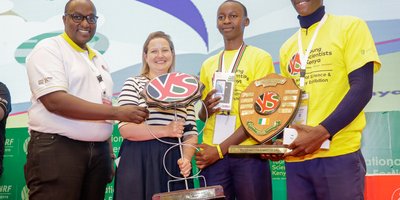 A group of students taking a selfie