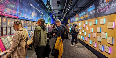 Exhibition space at the American Writers Museum