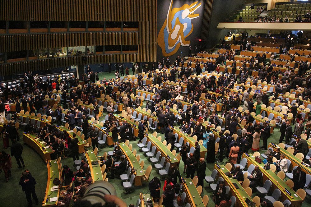United Nations General Assembly chambers