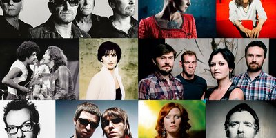 headshots of many Irish linked musicians
