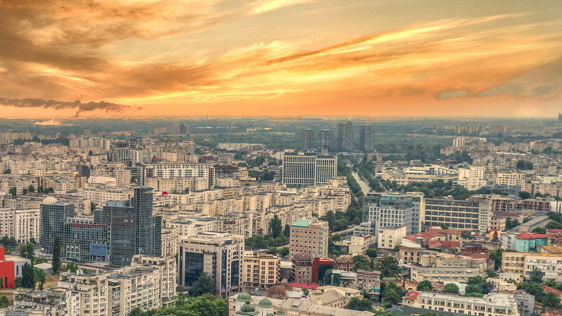 Cityscape of Romania