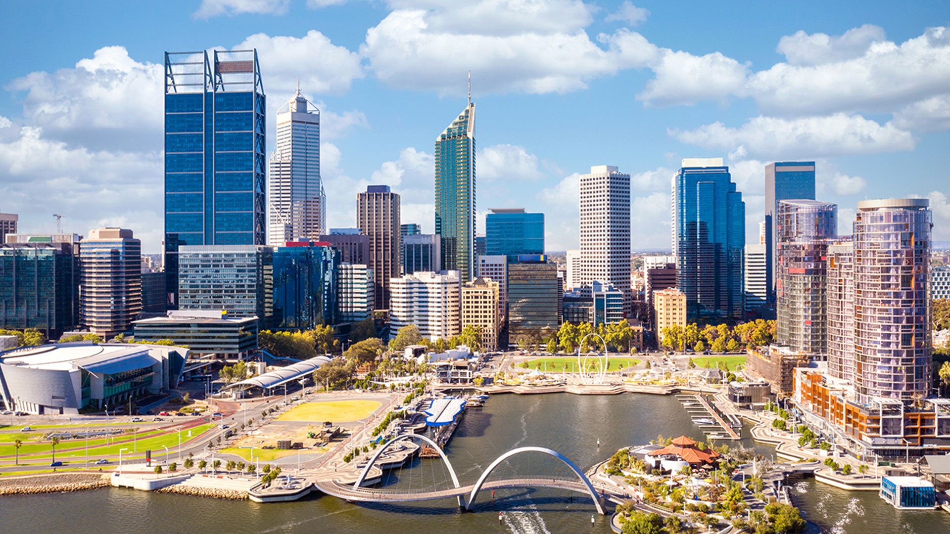 Canberra skyline on a sunny day