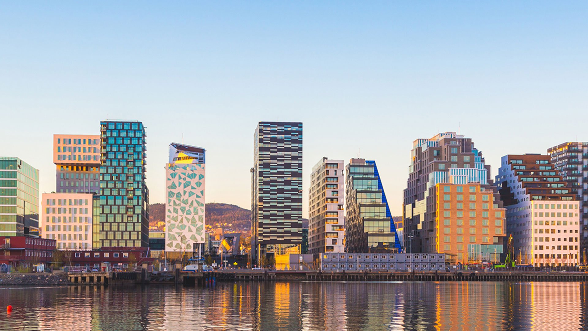 Buildings in Oslo during the day.