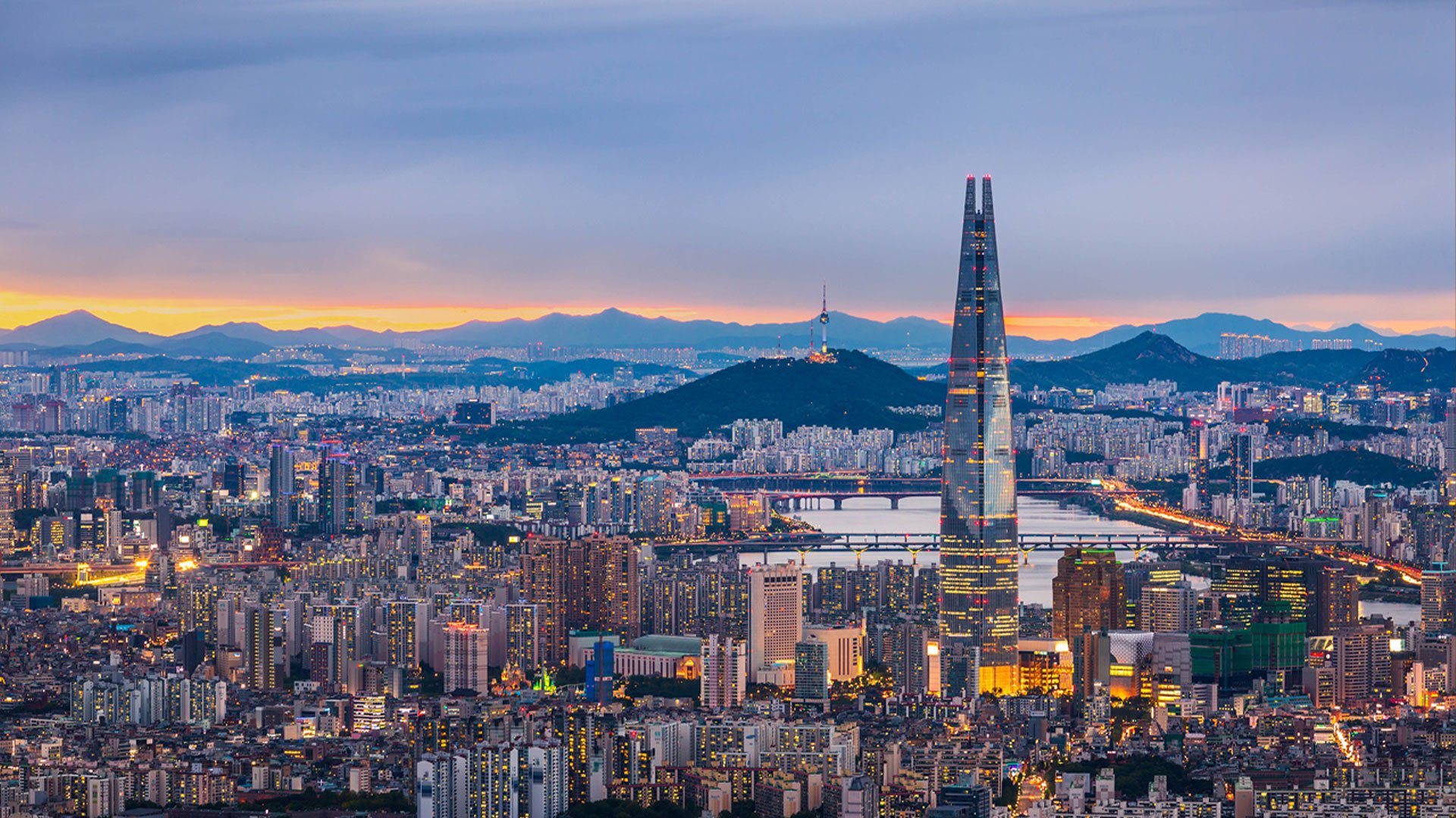 An image of a South Korean City