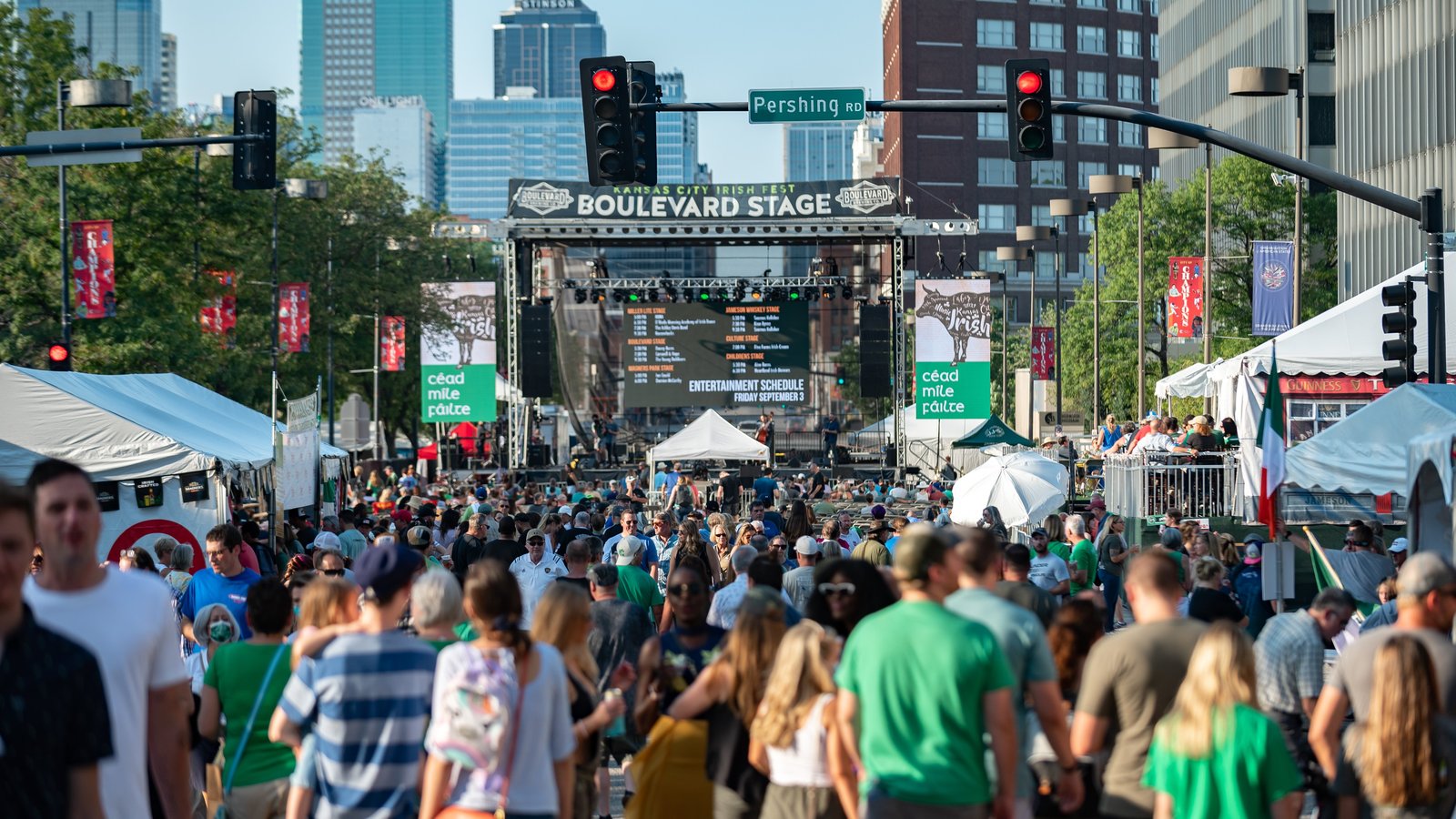 Crowds at the Kansas City Irish festival