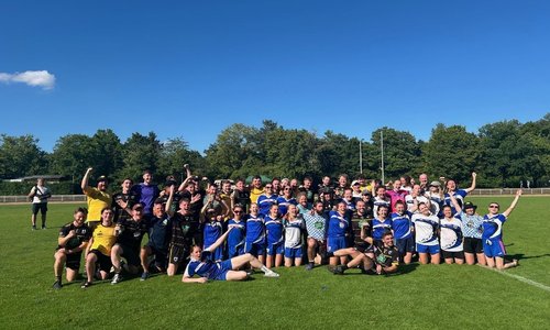 Munich Colmcilles players celebrating on the pitch