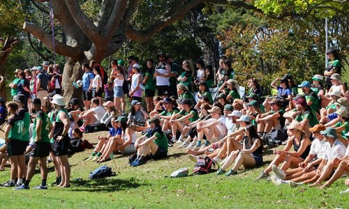 A group of spectators at the 2025 New Zealand Championships
