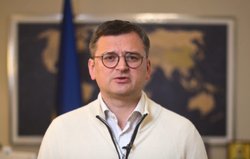 Still from video of Ukraine Minister for Foreign Affairs