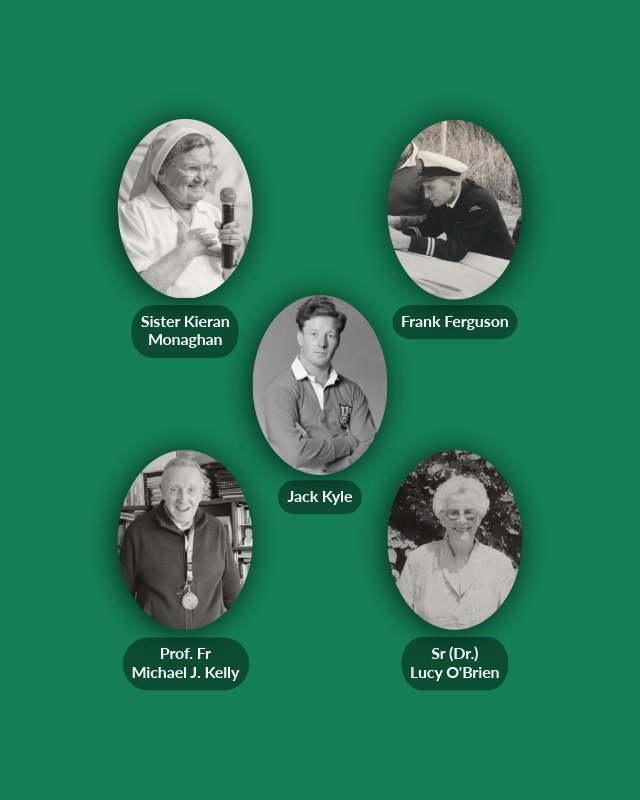 Cameo images of the Irish Pioneers listed below