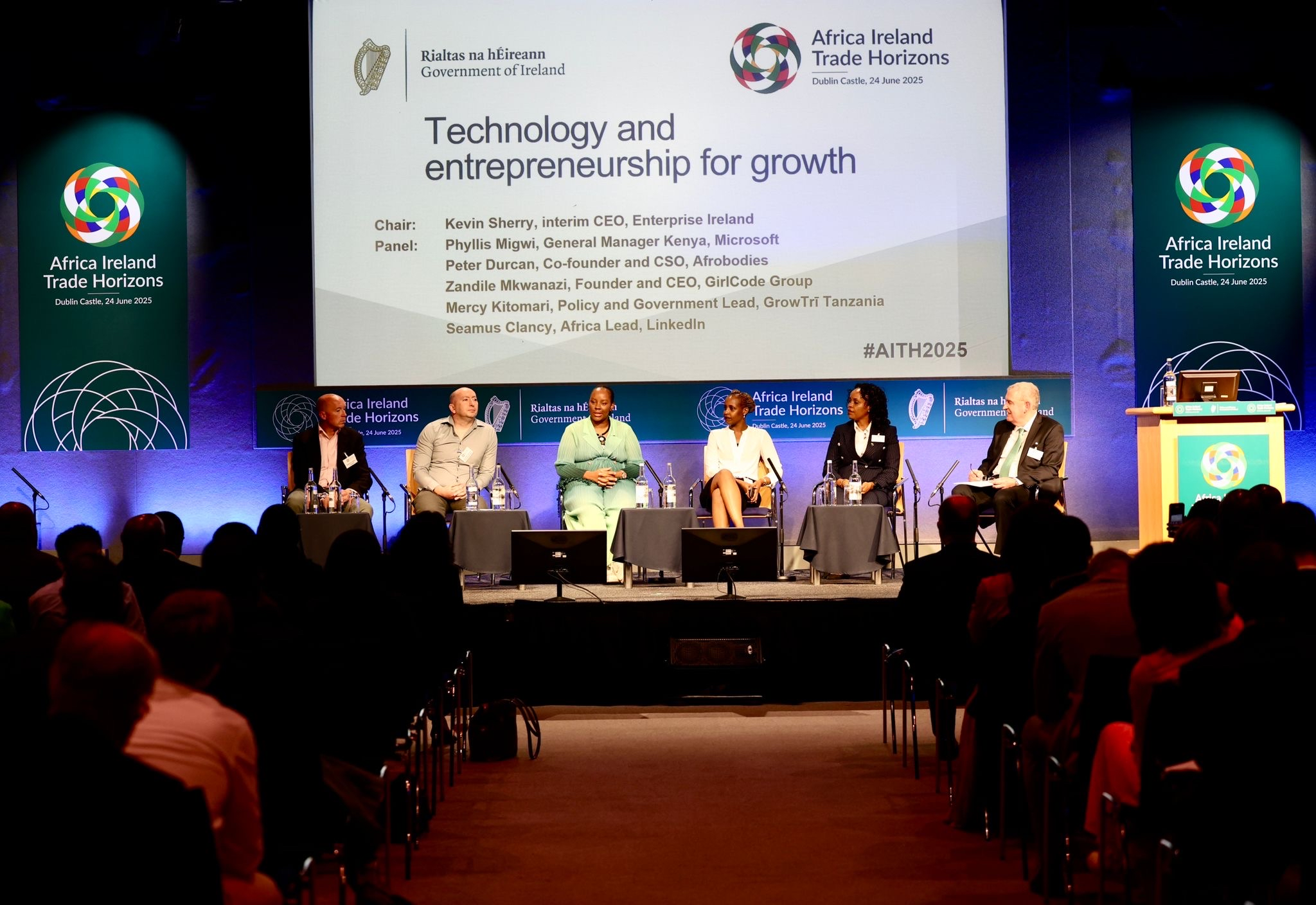 Africa Ireland Trade Horizons Panel discussing technology and entrepreneurship for growth