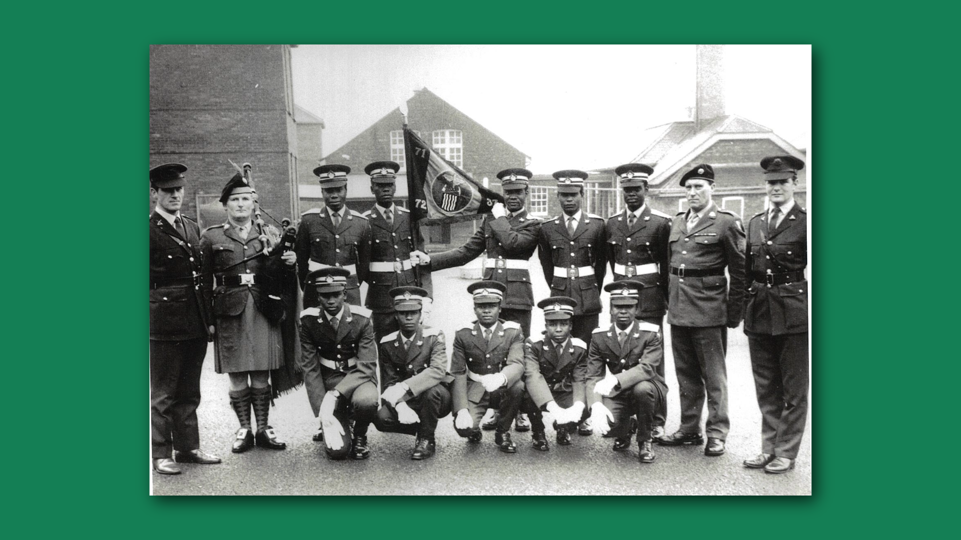 Zambian army cadets in Curragh Camp in Ireland